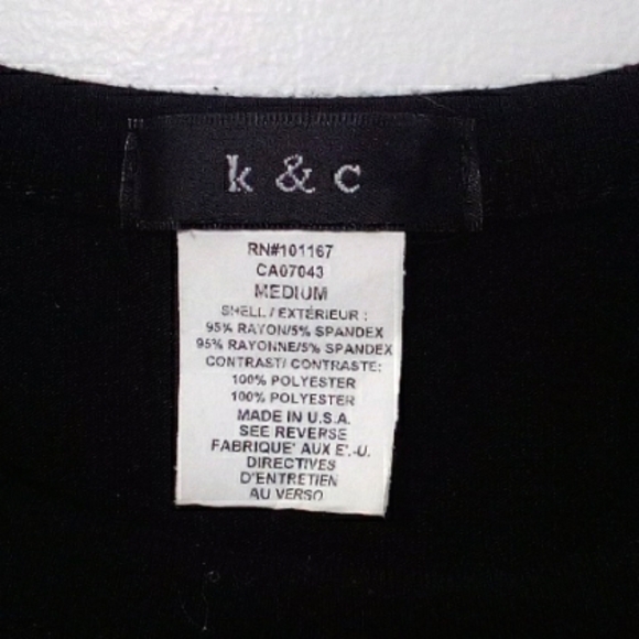 K&C black with floral mesh shirt - Picture 4 of 5